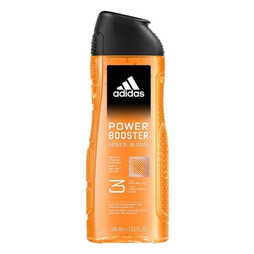 ADIDAS MEN POWER BOOSTER ŻEL POD PRYSZNIC 400ML 3 IN 1 ENDURING SPARKLING FRAGRANCE